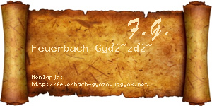 Feuerbach Győző névjegykártya